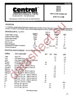 2N3713 datasheet  